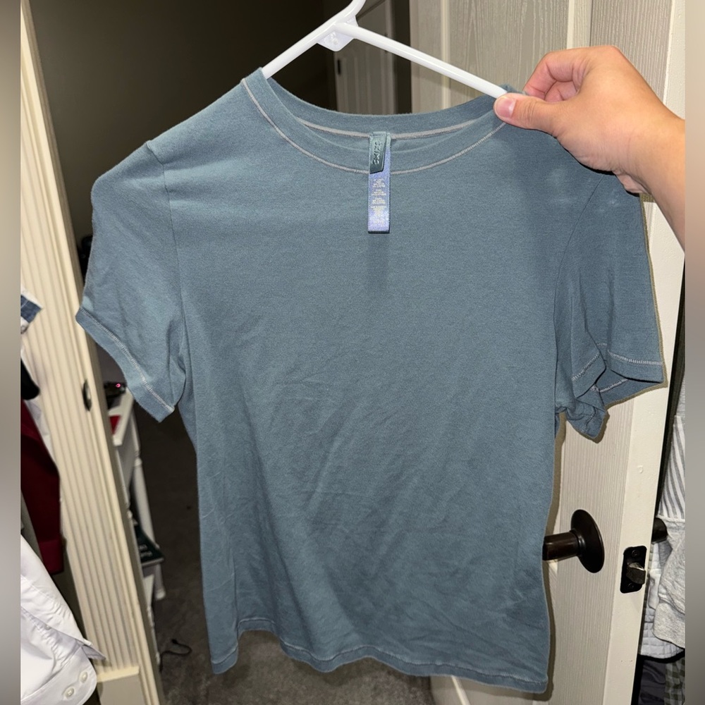 SKIMS Cotton Jersey T-Shirt / Kyanite